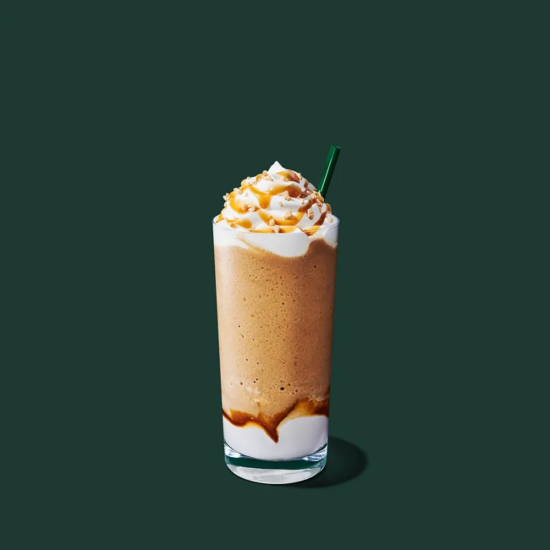 Starbucks Caramel Ribbon Crunch Frappuccino Blended Beverage